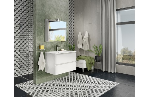 Kopalniški blok CUBE 80 cm (bela visoki sijaj) - EKSPONAT