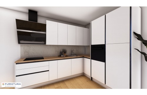 KOTNI KUHINJSKI BLOK INFINITY 305x242 CM - DOBAVLJIV TAKOJ