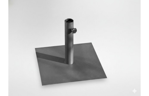 Kovinski podstavek za senčnik Vita (40 x 40 cm, siva)