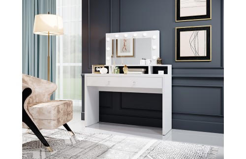 KOZMETIČNA MIZA ARIA - BELA