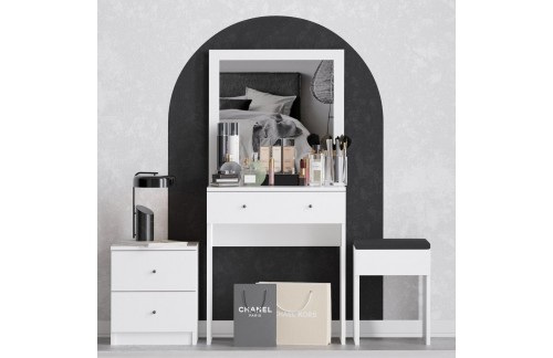 Kozmetična mizica Felon (Bela)