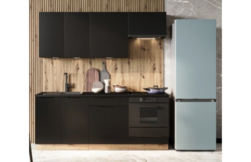 KUHINJSKI BLOK ISABEL 200 CM ČRNA