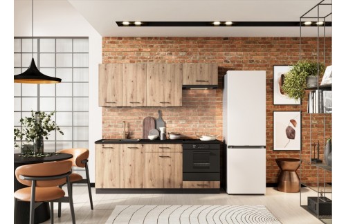 KUHINJSKI BLOK ANIKA 200 CM - ARTISAN HRAST