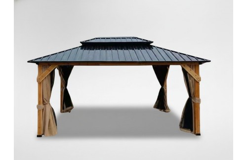 Lesena vrtna uta Jelka (300 x 365 cm)