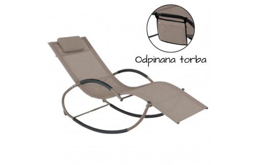 Ležalnik Solveta (RJAVA)