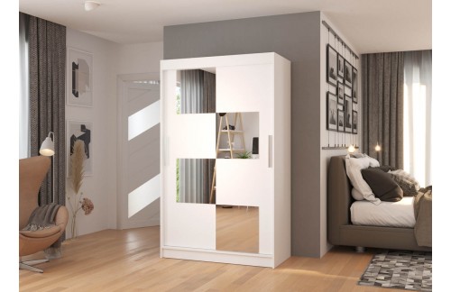 GARDEROBNA OMARA LUGANO 120 CM (VEČ BARV)