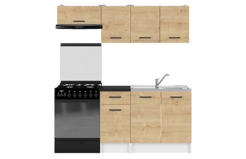 MINI KUHINJA SARA - HRAST/BELA