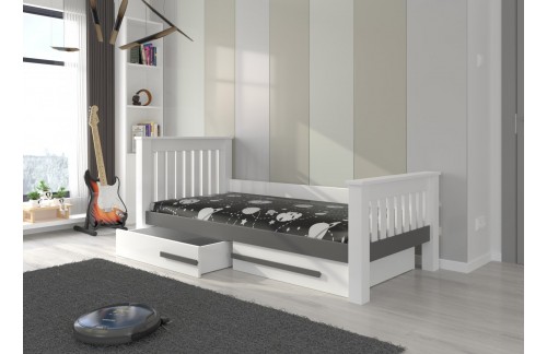 Mladinska postelja CARMEL z dvema predaloma 200x90 cm (več barv)