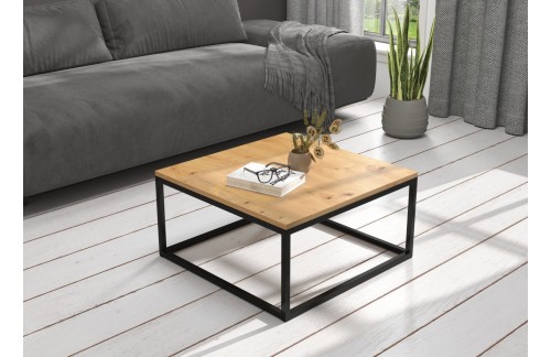 Moderna kavna mizica BELTEN 65x65 cm - ČRNA