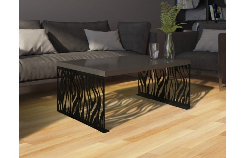 Moderna kavna mizica MAFEI s kovinskimi nogami