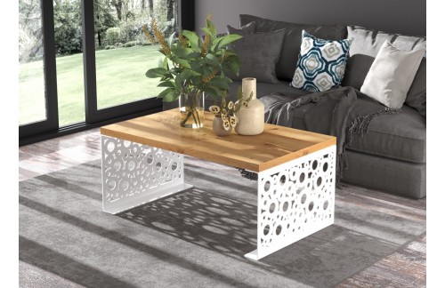 Moderna kavna mizica RINA - BELA