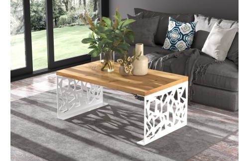 Moderna kavna mizica SEMARA - BELA