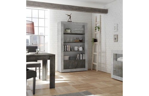 Moderna knjižna omara s 3 policami in 2 vrati URBINO 201335-20OX