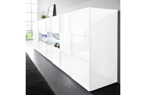 Moderna kredenca z 2 vrati in 4 predali 241x84 cm DAMA 209008-08