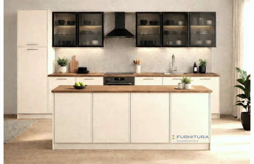 MODERNA KUHINJA OPERA Z OTOKOM (TUDI PO MERI/NAROČILU)