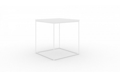 Moderna kvadratna kavna mizica Adina - BELA