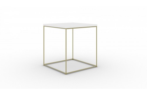 Moderna kvadratna kavna mizica Adina - ZLATA