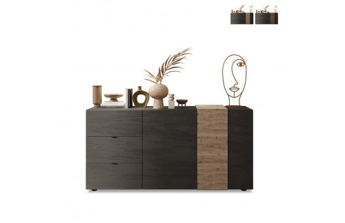 Moderna nizka omarica z vrati in predali 181x86 VENUS 202862-07K