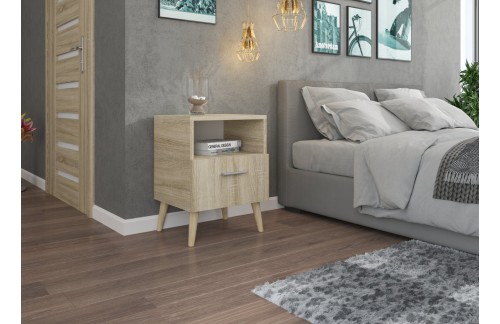 Moderna nočna omarica LOGAN s predalom - SONOMA