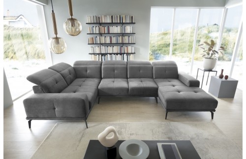 Moderna sedežna garnitura Neviro z nastavljivimi naslonjali