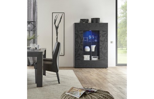 Moderna vitrina s 2 vrati 121x166 cm PRISMA 202399-06