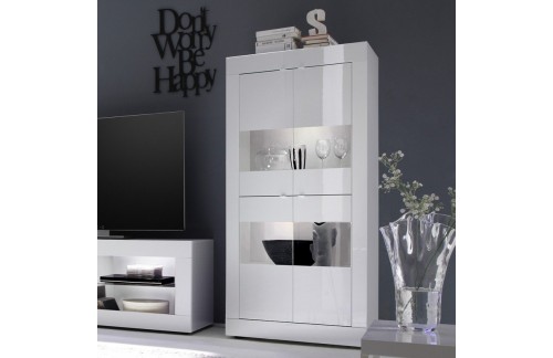 Moderna vitrina z 4 vrati, 162 cm višine - BASIC 209015-06