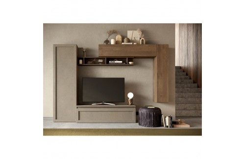 Modularna stenska enota za TV z višino 186 cm - INFINITY 2.0 900008-AGBRMR