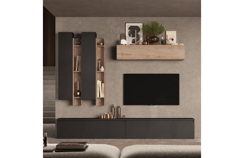 Modularna TV stena z knjižno omaro INFINITY 2.0 900004-KLV