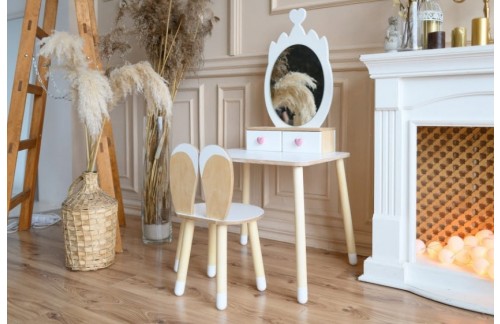 MONTESSORI KOZMETIČNA MIZICA KRONA (VEČ BARV)