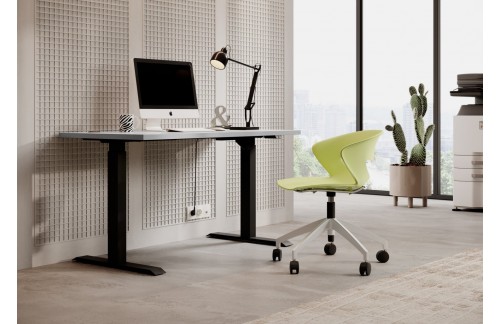 Nastavljiva pisalna miza MALLO s kovinskimi nogami