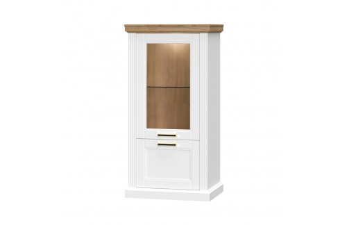 NIZKA VITRINA RADDA TARA Z OSVETLITVIJO-BELA