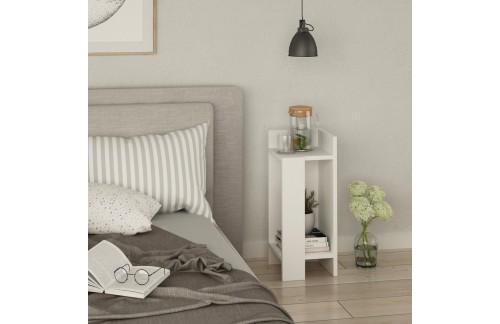 Nočna omarica Panor (Bela)