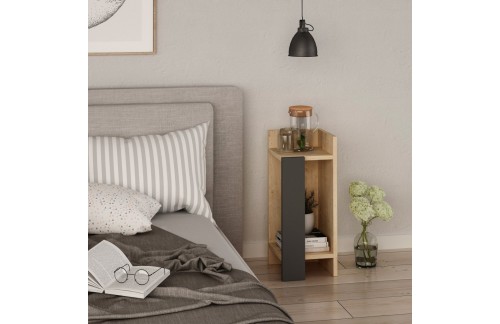 Nočna omarica Panor (Hrast/Antracit)