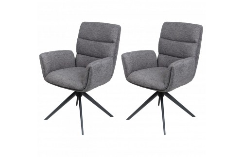 Oblazinjen jedilni stol OSAKA (temno siva)