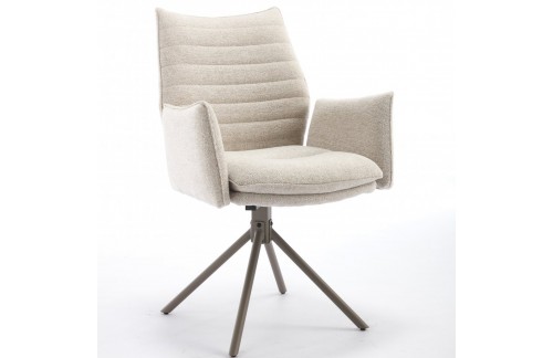 Oblazinjen jedilni stol SEMIN (bež)