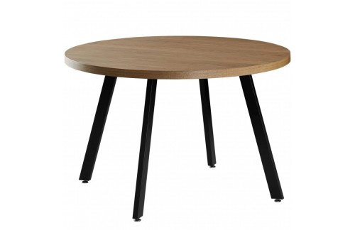 Okrogla jedilna miza DALAS (rjava)