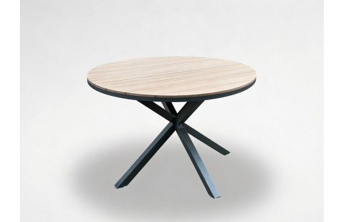 Okrogla vrtna miza Tavola (temno siva)