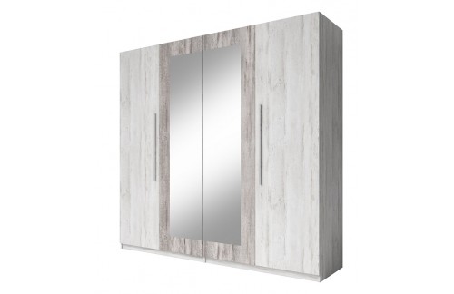 Garderobna omara VERA (svetel siv bor-temen siv bor)