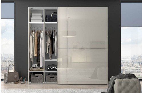 GARDEROBNA OMARA PIANO Z DRSNIMI VRATI 230 cm (VEČ BARV)