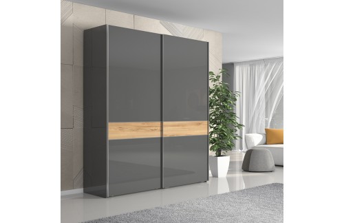 OMARA Z DRSNIMI VRATI KALLA ONYX 180 CM 