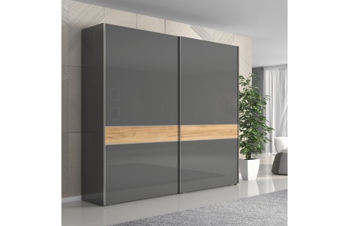 OMARA Z DRSNIMI VRATI KALLA ONYX 230 CM