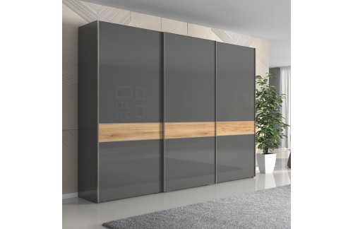 OMARA Z DRSNIMI VRATI KALLA ONYX 280CM