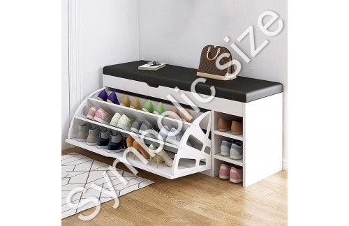 Omara za čevlje BELT  (črna/bela)