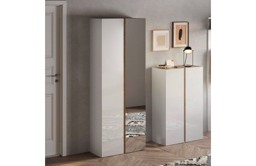 Omara za čevlje z ogledalom, 185 cm – FRAME 409089-40K