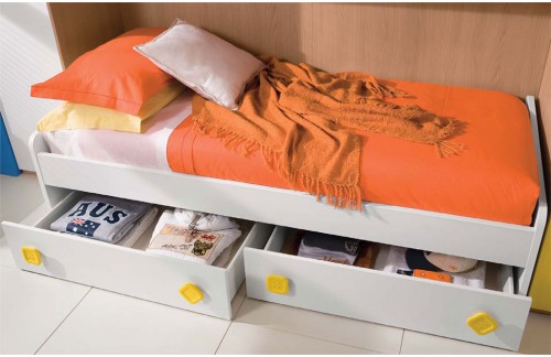 Otroška postelja Basso s predaloma