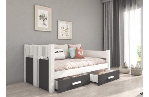 Otroška postelja BIBI z vzmetnico in predali 200x90 cm