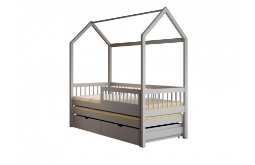 Otroška postelja Hiška Artes z vzmetnico 97 cm