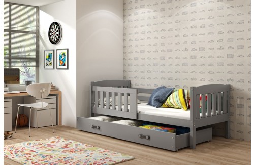 OTROŠKA POSTELJA KUBUS 160X80 - GRAFIT-Grafit