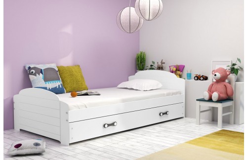 OTROŠKA POSTELJA LILI 200X90 - BELA (VEČ BARV)