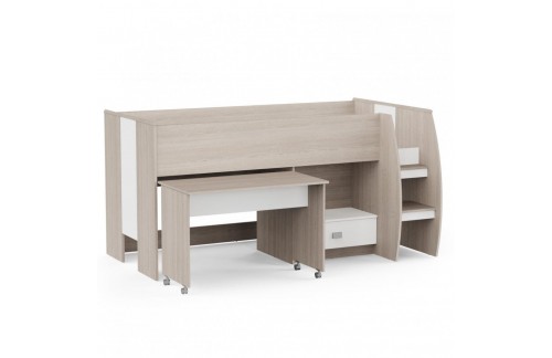 Otroška postelja NANO 162650 (hrast/bela)